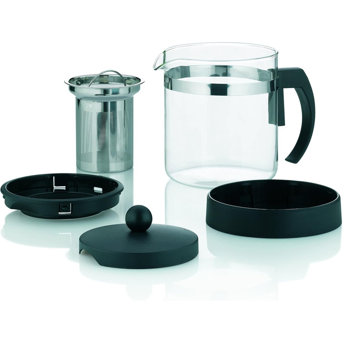 Kela 16922 Glass Teapot with Stainless Steel Infuser (1.0 L, Auron)