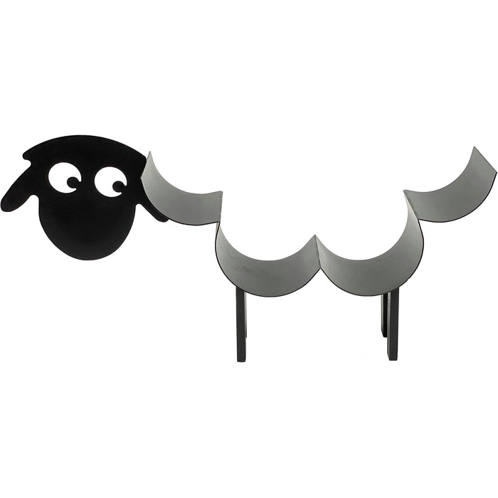 DanDiBo Toilet Paper Holder Black Metal Sheep 3.0 WC Roll Holder Toilet Paper Holder Freestanding WC Paper Holder Toilet Roll Holder