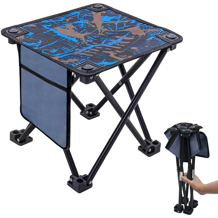 Складаний туристичний стільчик для риболовлі та відпочинку на природі - компактний, з сумкою