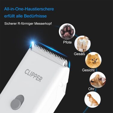 Набір для стрижки собак та котів ENSSU: бездротовий, акумуляторний, для собак, котів, кошенят, цуценят. Зелений