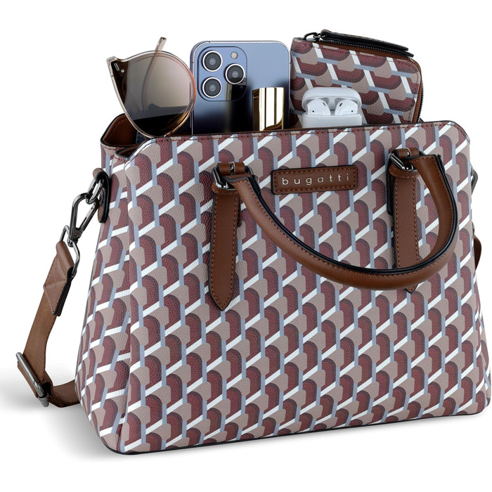 Сумка жіноча Bugatti Ella середнього розміру, штучна шкіра (Oyard) - боулінг