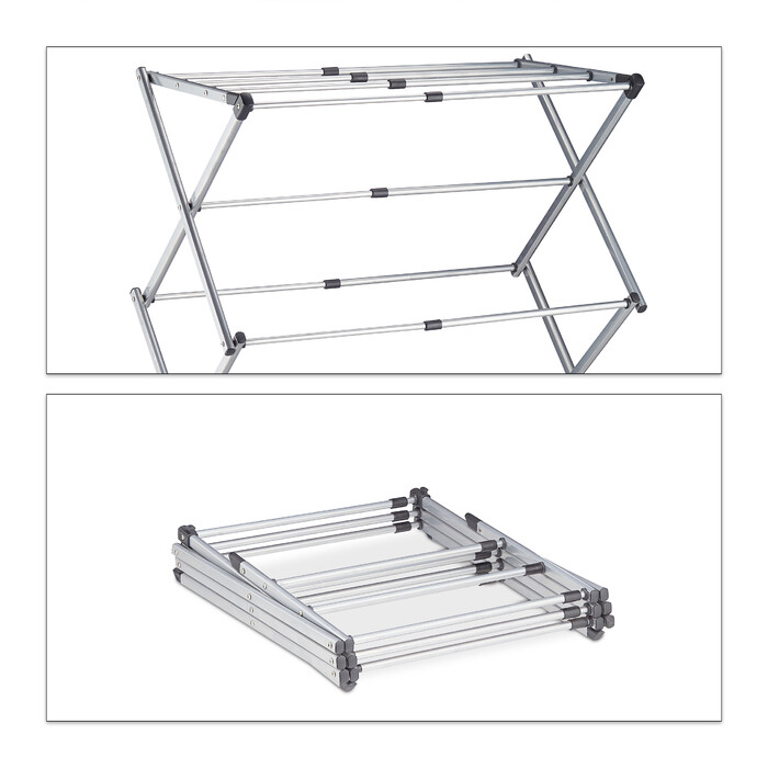 Relaxdays Clothes Rack, Folding & Extendable