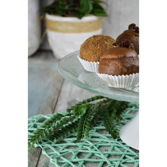 Квіткова тарілка для тортів Sendez Ø29 см з рельєфом, порцеляновий підставник, сервірувальна тарілка