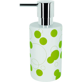 Дозатор для рідкого мила Spirella | Керамічний | 300 мл | Сріблястий | 16 см | Унікальний дизайн Argenté (Kiwi)