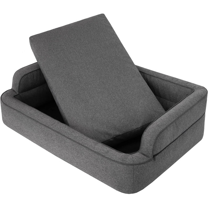 Крісло-ліжко для собак та котів, ліжко для тварин, XXL (117x79 см), графітовий колір, знімний чохол