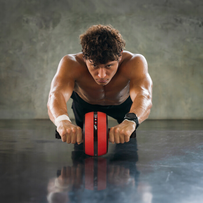 Relaxdays Abdominal Roller with Knee Pad