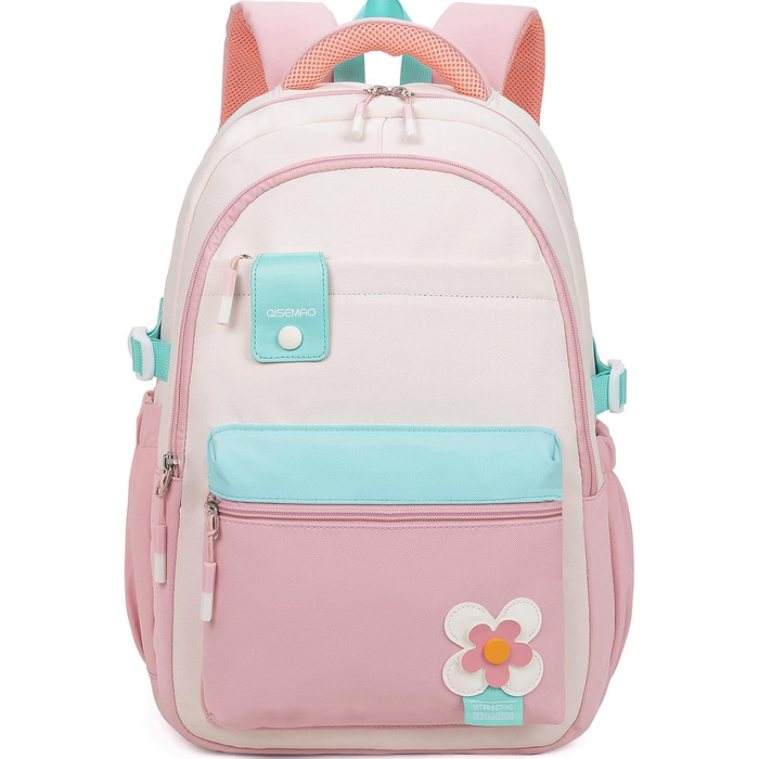 Шкільний рюкзак для дівчинки-підлітка 2025, рюкзак для школи/гімназії, водонепроникний, для ноутбука 15.6