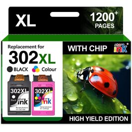 Картриджі Starink 302XL сумісні з HP 302 (чорний та кольоровий), Multipack для HP Envy 4520 4524 4525 4527, Officejet 3830 3831 3833 3834 4658, Deskjet 3630 3633 3636