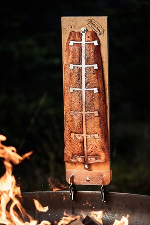 Axtschlag Birch Wood Fire Pit Log Grate - Essential Line, Extra Strong, Adjustable Stainless Steel Holder for Fire Bowl, Fire Ton, Fire Basket