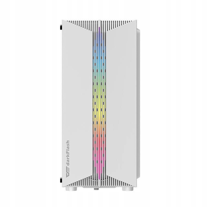 Корпус для комп'ютера darkFlash DK151 LED білий, Midi Tower, 3 RGB вентилятори