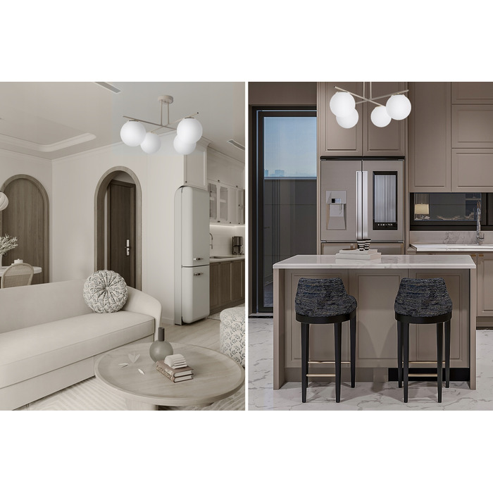 Підвісна лампа Light Home MODENA, 4 цоколі E14
