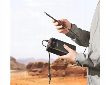 Потужний павербанк Veger Tank Lite (W5001) 50000 mAh, PD QC3.0 5A 22.5W, чорний