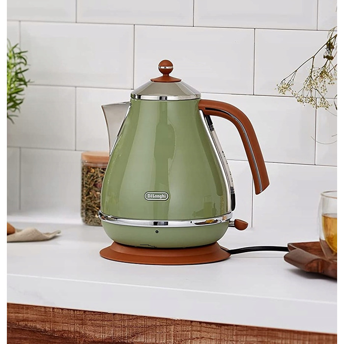 Електричний чайник De'Longhi KBOV 2001.GR, 2000 Вт, 1,7 л, зелений