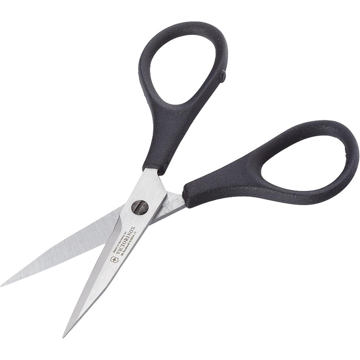 Професійні кухонні ножиці Victorinox, 10 см, надгостре лезо, чорна ручка, нержавіюча сталь