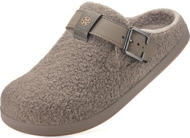 Тапочки халатні жіночі/чоловічі, зимові, з підкладкою з полярного флісу, хакі, 40 EU