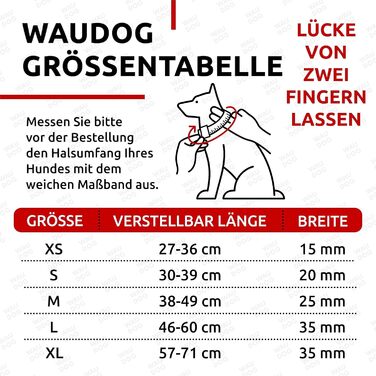 Шкіряний нашийник для собак WAUDOG: великі, середні та малі породи, для цуценят. Нашийник з цифровою міткою, ширина 15/25 мм, довжина 27-36/38-49 см. Чорний колір.