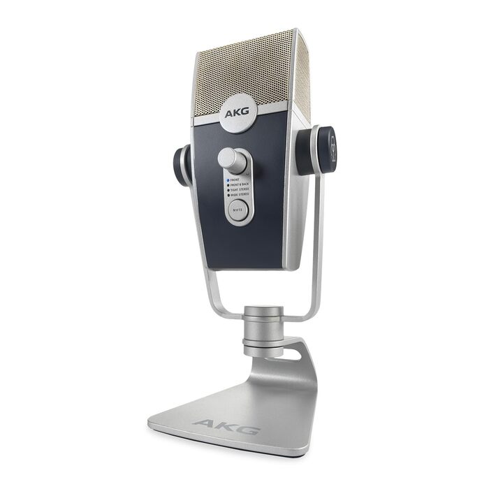 AKG Lyra USB-C Конденсаторний мікрофон для подкастів, відео, геймінгу та стрімінгу - Синій/Срібний