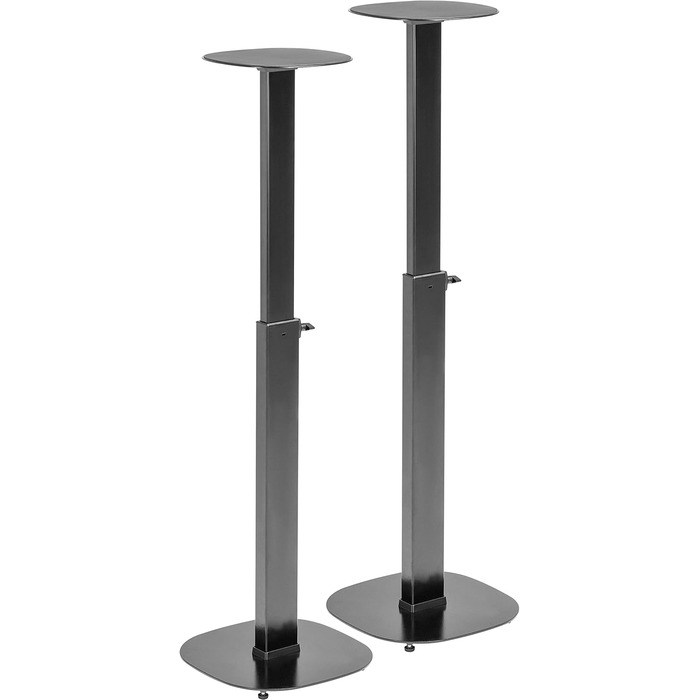 Підставки для колонок (2 шт.) - чорні, максимальне навантаження 10 кг, регульована висота 727-1171 мм