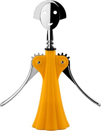 Alessi AM01 Yellow & Chrome Resin Bottle Opener