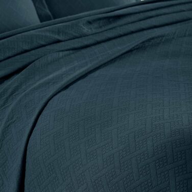 Набір постільної білизни Superior з ковдрою та наволочками, бавовна, розмір King Size, колір Deep Sea