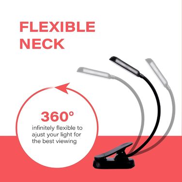LED лампа для читання Clip-On з блокуванням блакитного світла, 1600K, тепле світло, акумулятор 1000mAh, сумісна з Kindle