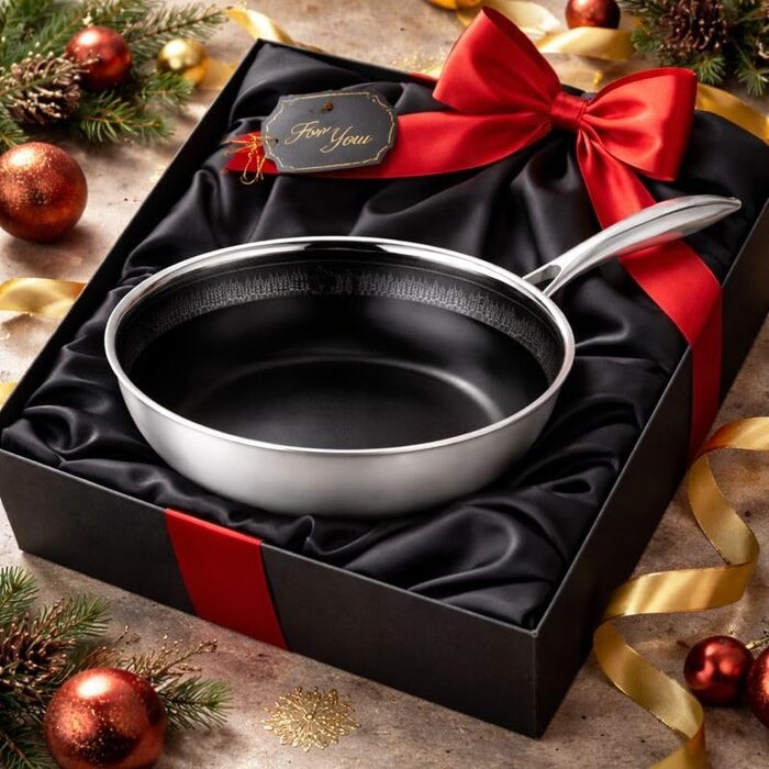 FIXLINE® Сковорода Black Forest 28 см з антипригарним покриттям без PTFE, сумісна з усіма типами плит (включаючи індукцію), можна використовувати в духовці до 230°C, легко миється, ідеальна ідея для подарунка