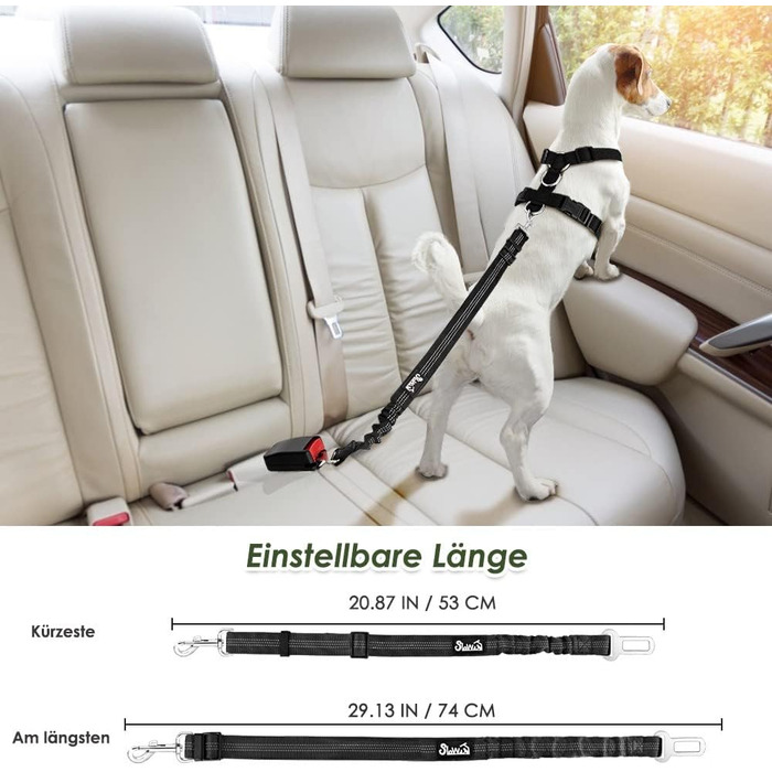 Шлейка для собак SlowTon з кріпленням для автомобіля, чорна, розмір M. Двошаровий дихаючий матеріал, підходить для повсякденних спортивних активностей.