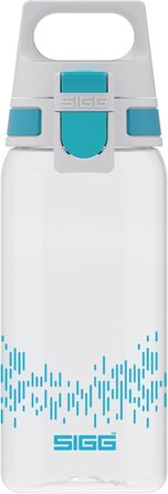 SIGG - Tritan Drinking Bottle - Sport Bottle Total Clear ONE MyPlanet Aqua - Carbonated Drinks - Dishwasher Safe, Leak-Proof, Scratch-Resistant - BPA-Free - Sports & Fitness - Blue - 0.5L