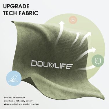 Ігровий крісло Douxlife з масажем, розширене пружинне сидіння, ергономічний офісний стілець для геймерів, стілець для роботи з підніжкою, 158 кг, темно-зелений