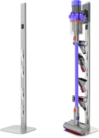 OUTBROS Vacuum Cleaner Stand Compatible with Dyson V15 V12 V11 V10 V8 V7-DC30 DC31 DC34 DC35 Floor Stand, Universal Vacuum Cleaner Stand, Black