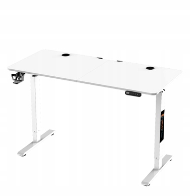 Ігровий стіл Electroprime з регулюванням висоти, білий MDF, 140x60 см