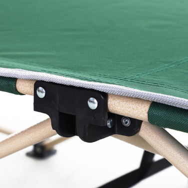 Outsunny Folding Cot with Storage Bag, Foldable Camping Bed, Camping Lounger, Includes Carry Bag, Steel Oxford Fabric, Green, 190 x 68 x 52 cm | Aosom