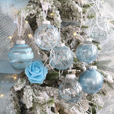 Набір прикрас для ялинки Sea Team 60 мм, 30 шт., блакитний