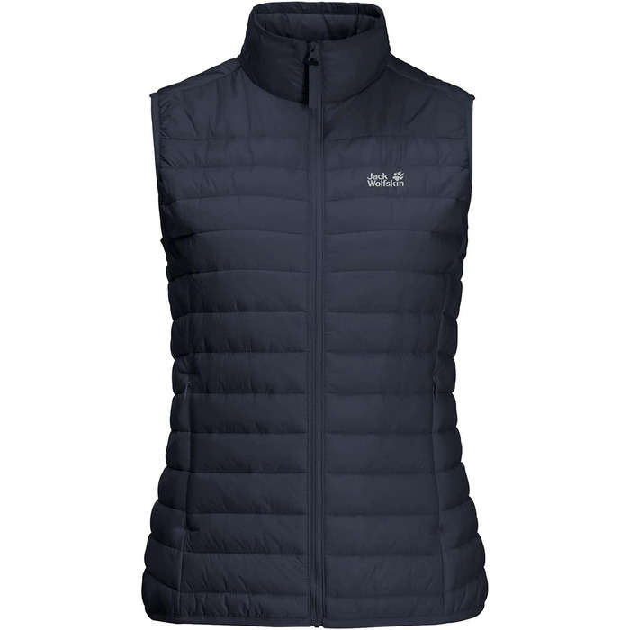 Жилет Jack Wolfskin W VEST для жінок, вітронепроникний, степ, колір Night Blue, розмір M