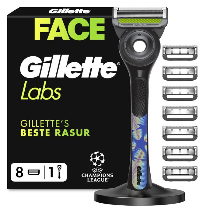 Чоловіча бритва Gillette Labs, металевий станок для вологого гоління, чорний