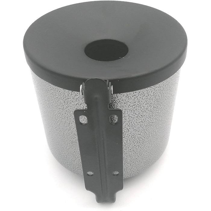 Outdoor ashtray, large, robust, made of hardened steel, wall-mounted, 2 l