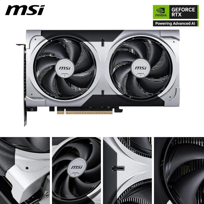 Відеокарта MSI GeForce RTX 5060 Ti Ventus 2X OC Plus 16GB GDDR7, PCIe 5.0