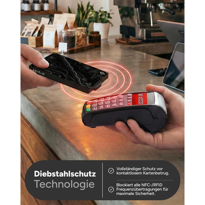 RFID захисне картхолдер Alpha Kollektion: мінімалістичний картхолдер для чоловіків з подарунковою коробкою