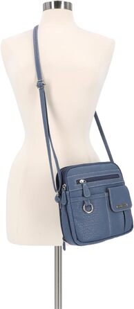Сумка жіноча крос-боді MultiSac North South Mini Zip Around Denim (2)