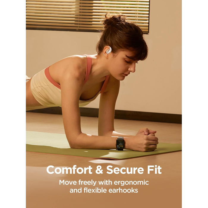 Навушники 1MORE S31 Open Ear Bluetooth 5.3: бездротові, спортивні, з ENC мікрофоном, 38 годин роботи, IPX5, потужний бас (білі)