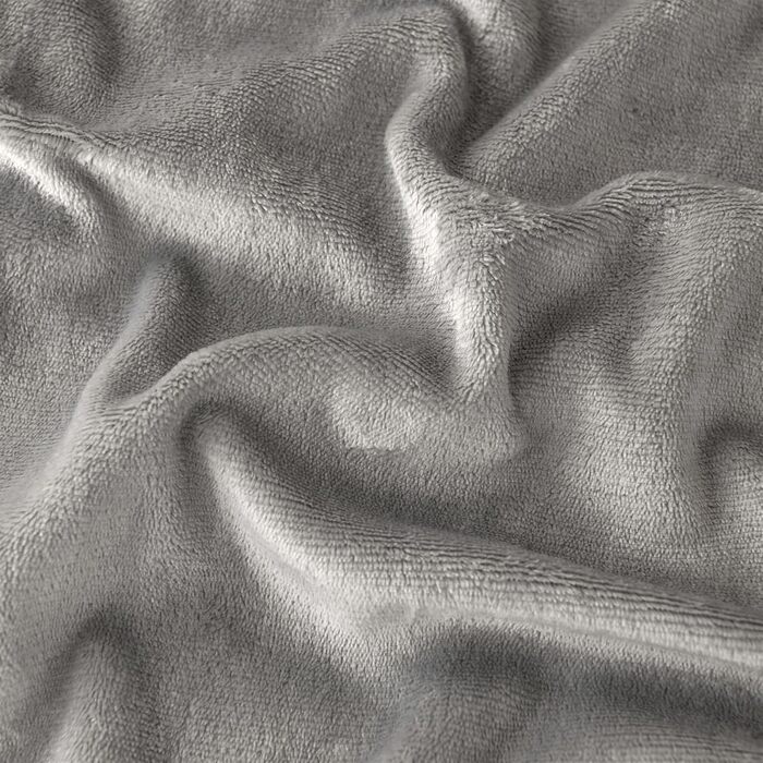 Плед Sherpa для дивана: теплий, м'який, 130x150 см (сірий)