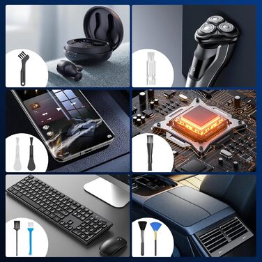 Електричний пилосос-фен для авто 180000 RPM з ліхтариком, модель 2025