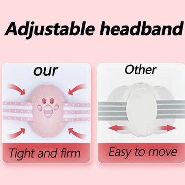 Дитячий навушник-захист від шуму 2-в-1, регульовані навушники, захист від шуму до 48 місяців, капсульний захист для новонароджених, рожевий