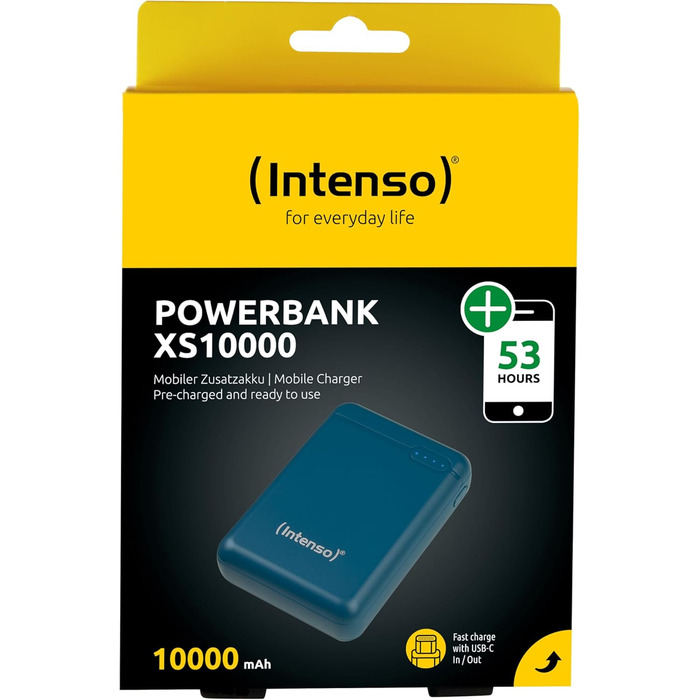 Powerbank Intenso XS 10000mAh Petrol: зарядний пристрій для смартфона, планшета, MP3-плеєра, цифрової камери