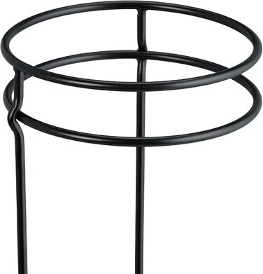 Стійка для парасоль - Relaxdays, металева, кругла, чорна, 52,5 x 16 см