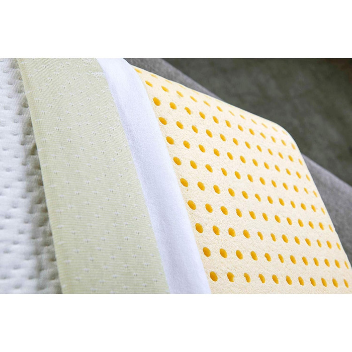 Подушка EVERGREENWEB 40x80 см, 9 см, ортопедична, 100% Memory Foam, знімний чохол алое вера та бавовна, для болю в шиї, медичний пристрій