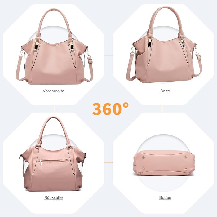 Сумка жіноча Miss Lulu велика шопер-тоут з м'якої PU шкіри бежевого кольору, сумка через плече середнього розміру