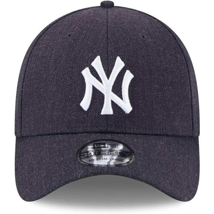 Кепка New Era 39thirty Heather Wool для чоловіків, Нью-Йорк Янкиз, синій