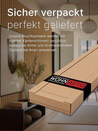 Акустичні панелі для стін на фетрі, дуб Windsor 280, 275x54 см (набір 2 шт. 275x27 см), 1.485 м²