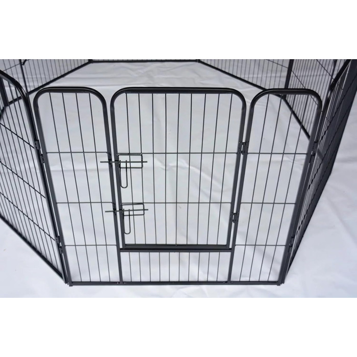 Вигул для цуценят, вольєр, клітка для собак, огорожа для собак, клітка для тварин, огорожа для тварин, клітка для собак з гратами, вигул для тварин, клітка для транспортування, вигул для кроликів, кемпінговий забір, кемпінговий вольєр, 12-TLG., 80 см, клі